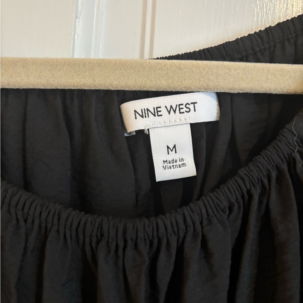 Nine West black cropped top M - Picture 2 of 5